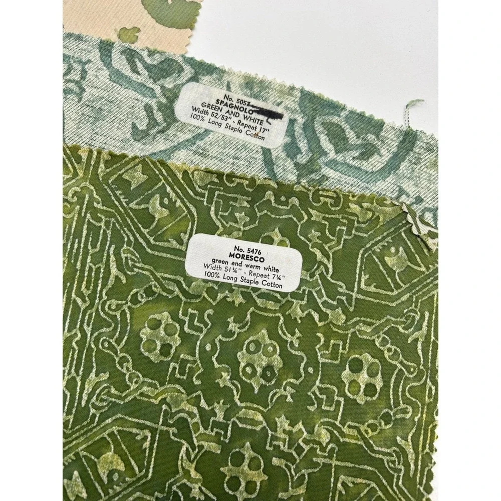 Vtg Six FORTUNY Sample‎ Pieces - Stunning patterns Rare Colors HTF